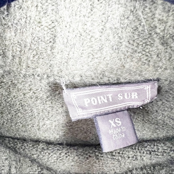 ✅ J. CREW POINT SUR MERINO WOOL MOCK NECK GREEN SWEATER X-SMALL - Picture 3 of 5